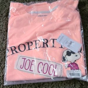 Crop top snoopy sleep shirt